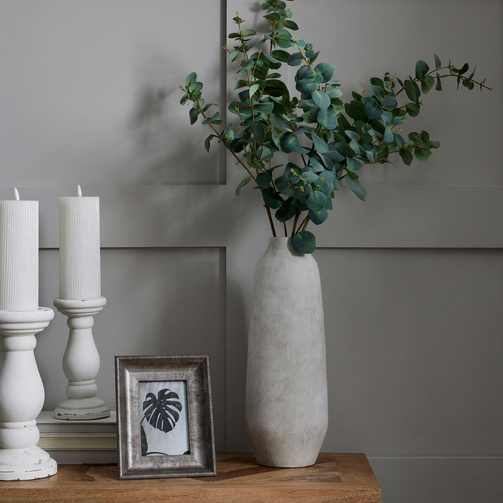 Wooler Tall Stone-Effect Vase