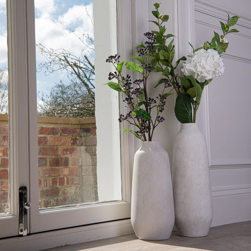 Akeld Tall Stone-Effect Vase