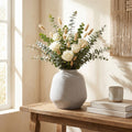 Milfield Textured Stone-Effect Vase