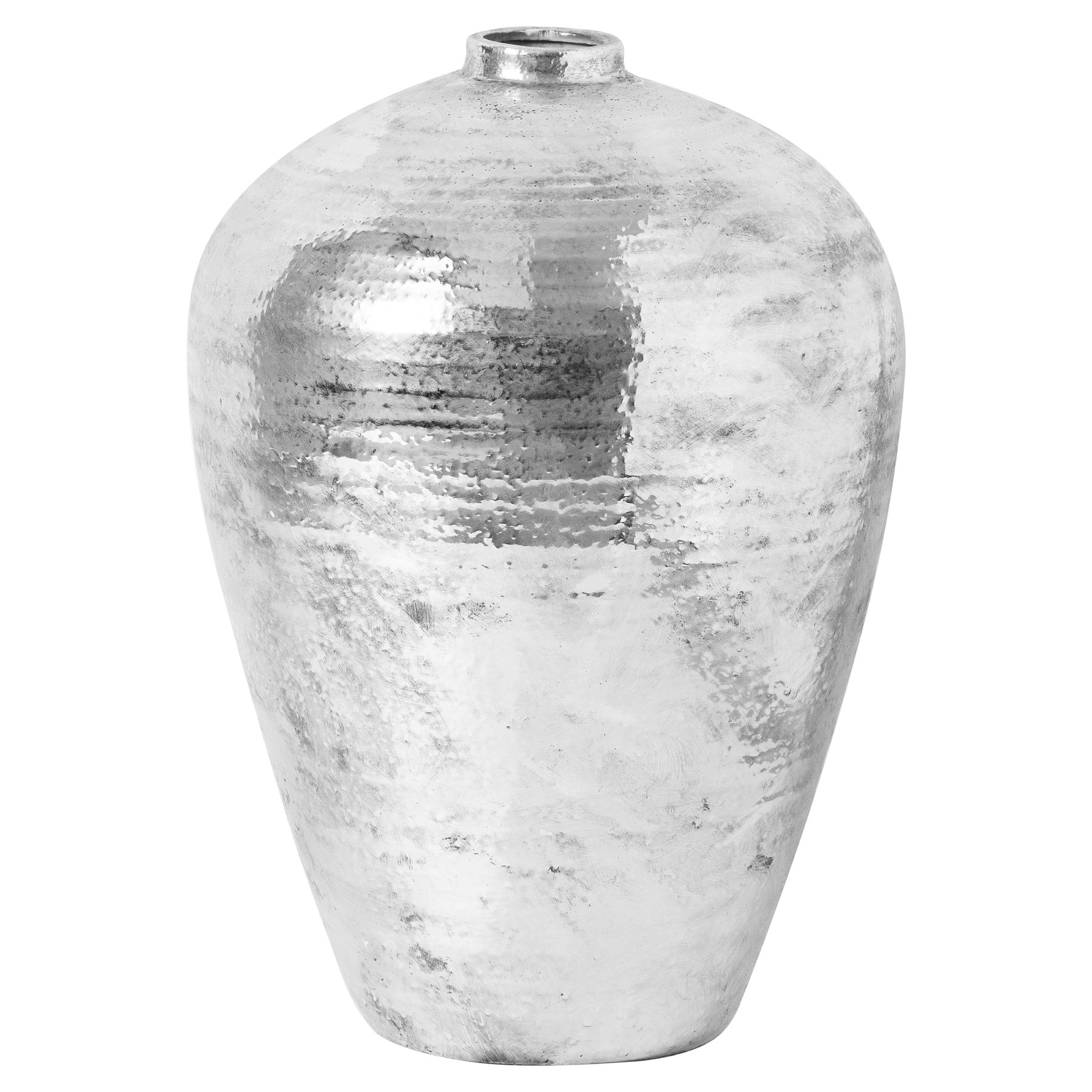 Breamish Large Hammered Silver Vase