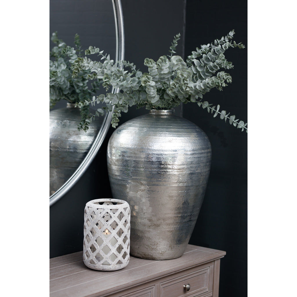Swarland Hammered Silver Vase