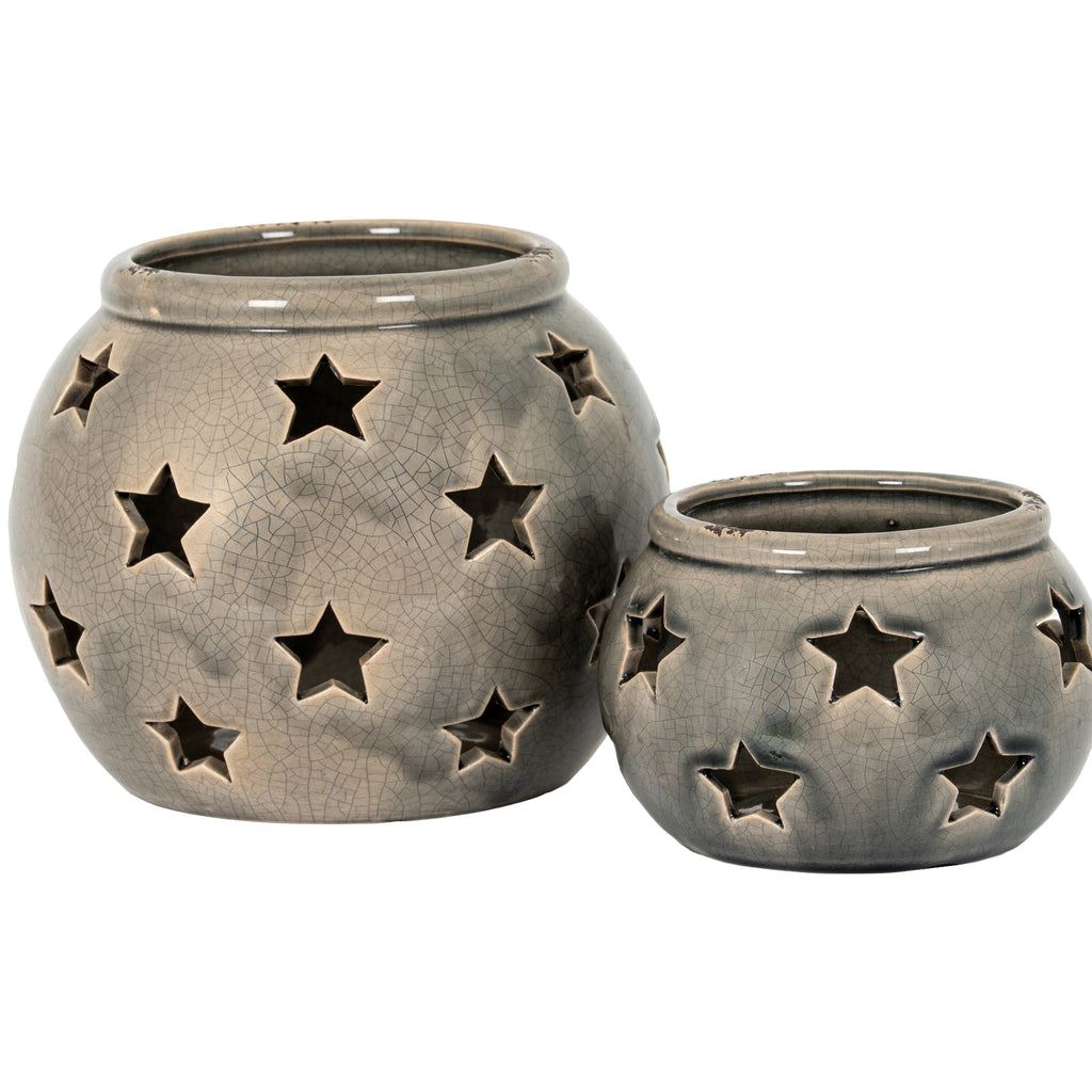 Chathill Star Ceramic Lantern