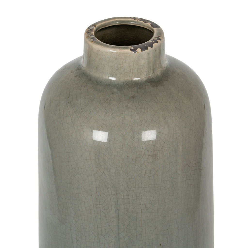 Wallington Grey Glazed Vase