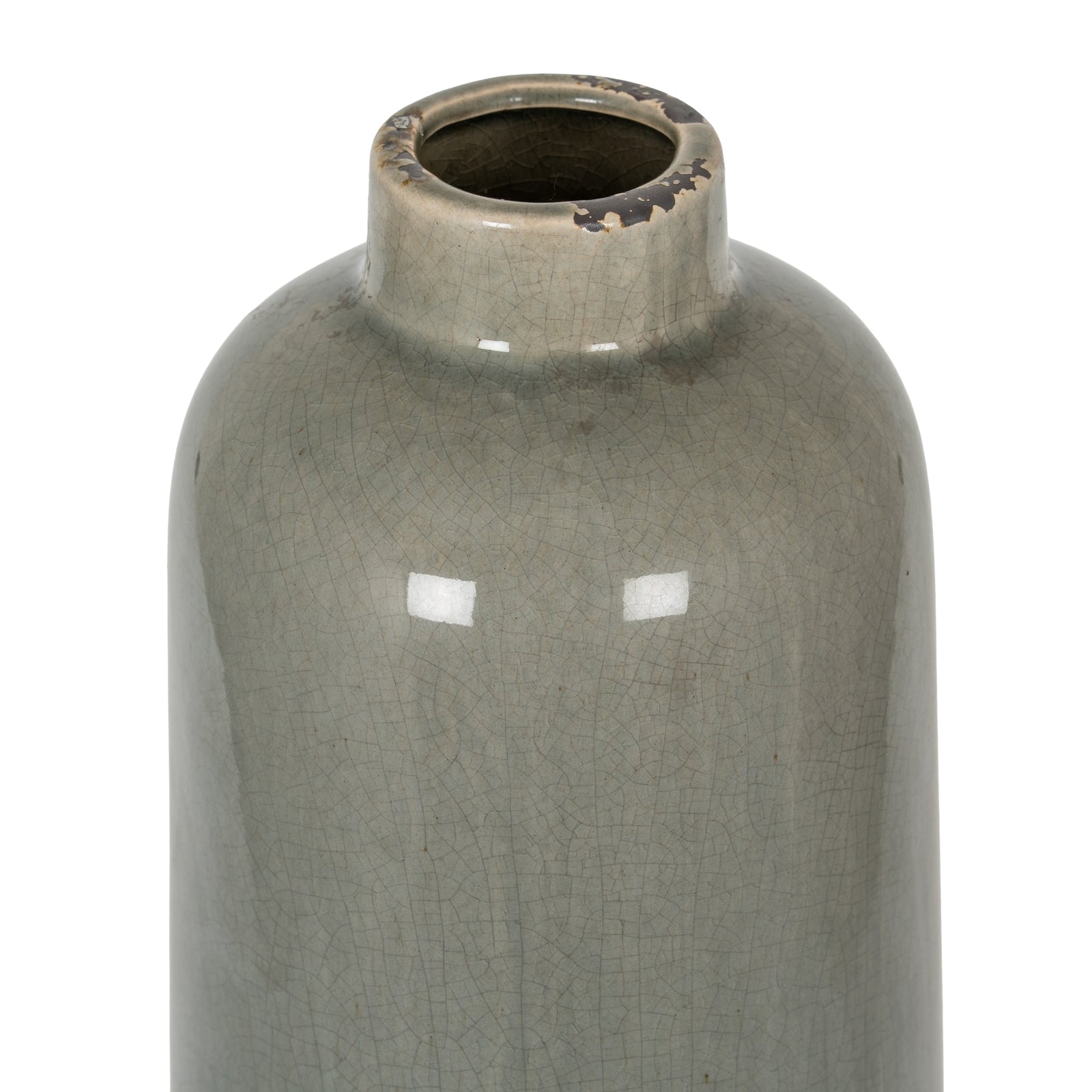 Wallington Grey Glazed Vase