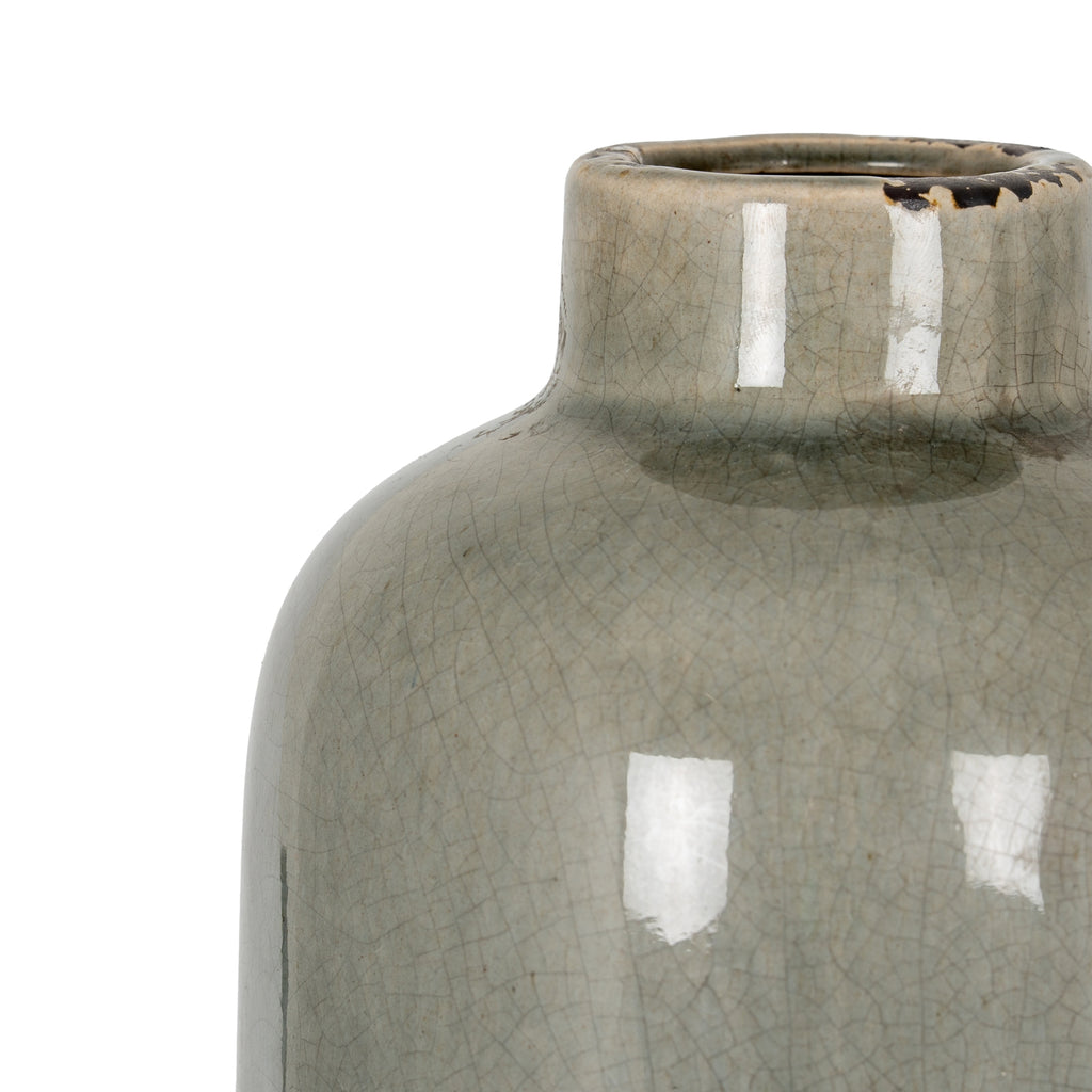 Wallington Grey Glazed Vase