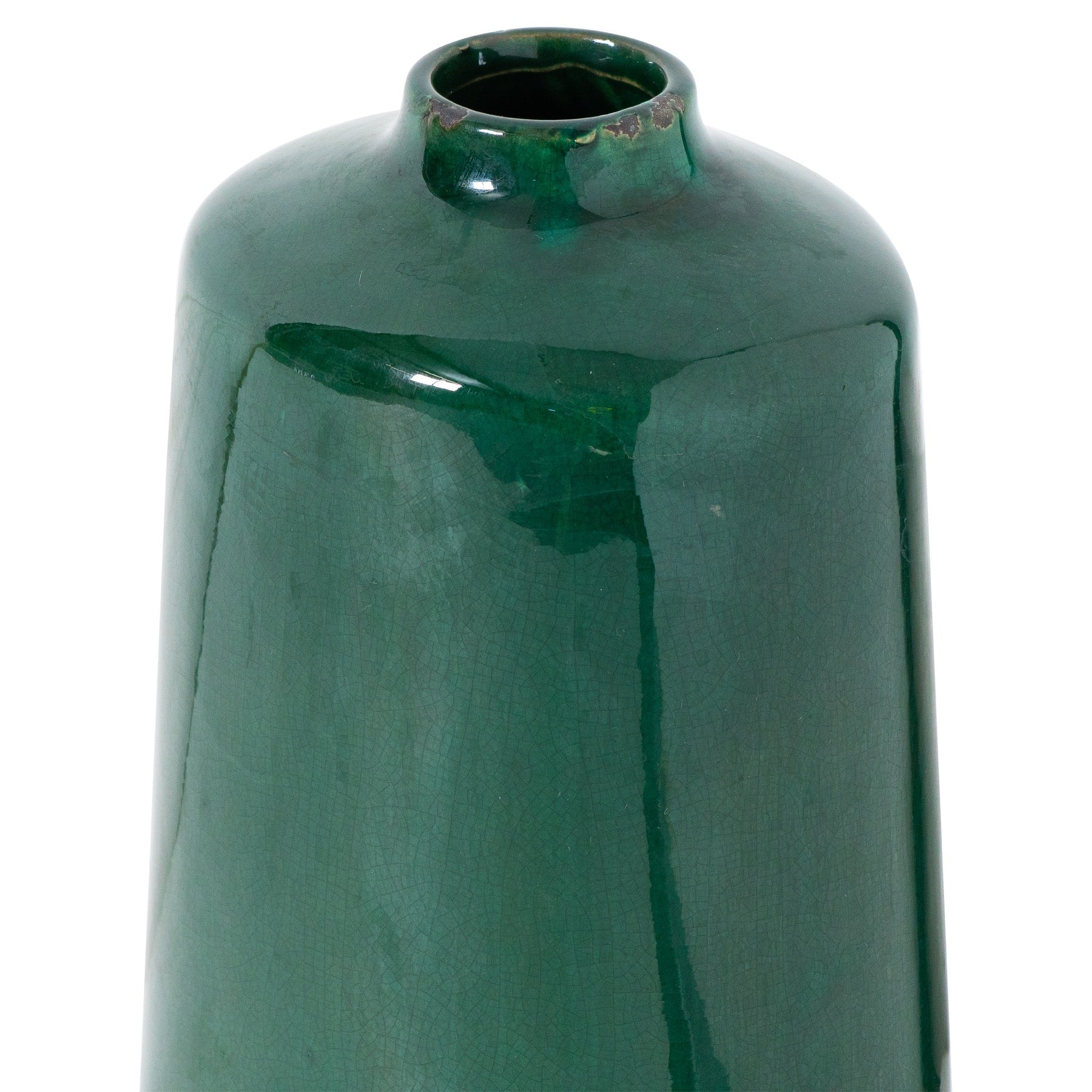 Carham Emerald Glazed Vase