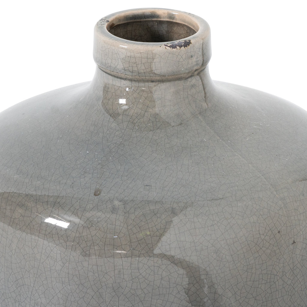 Norham Grey Glazed Vase