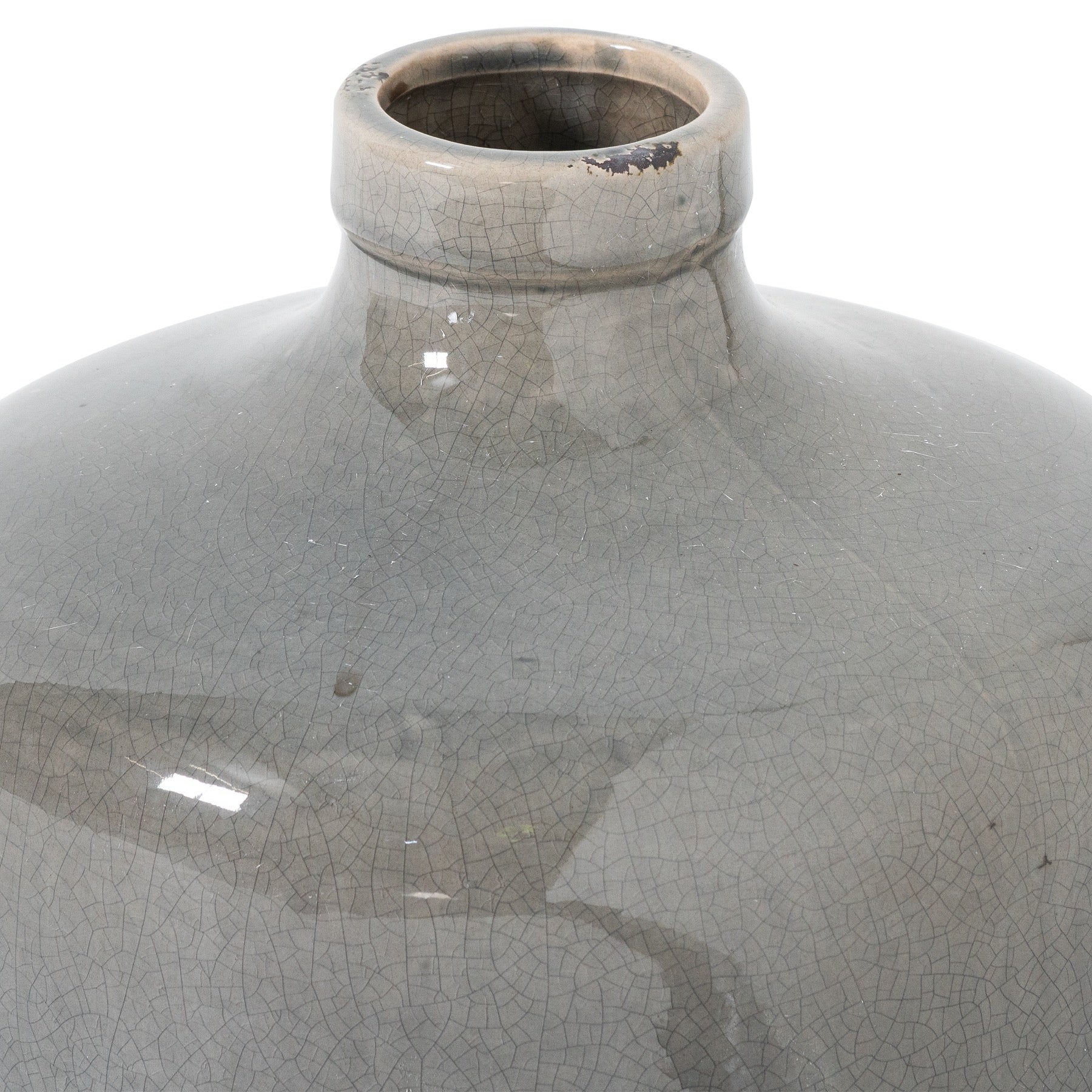 Norham Grey Glazed Vase