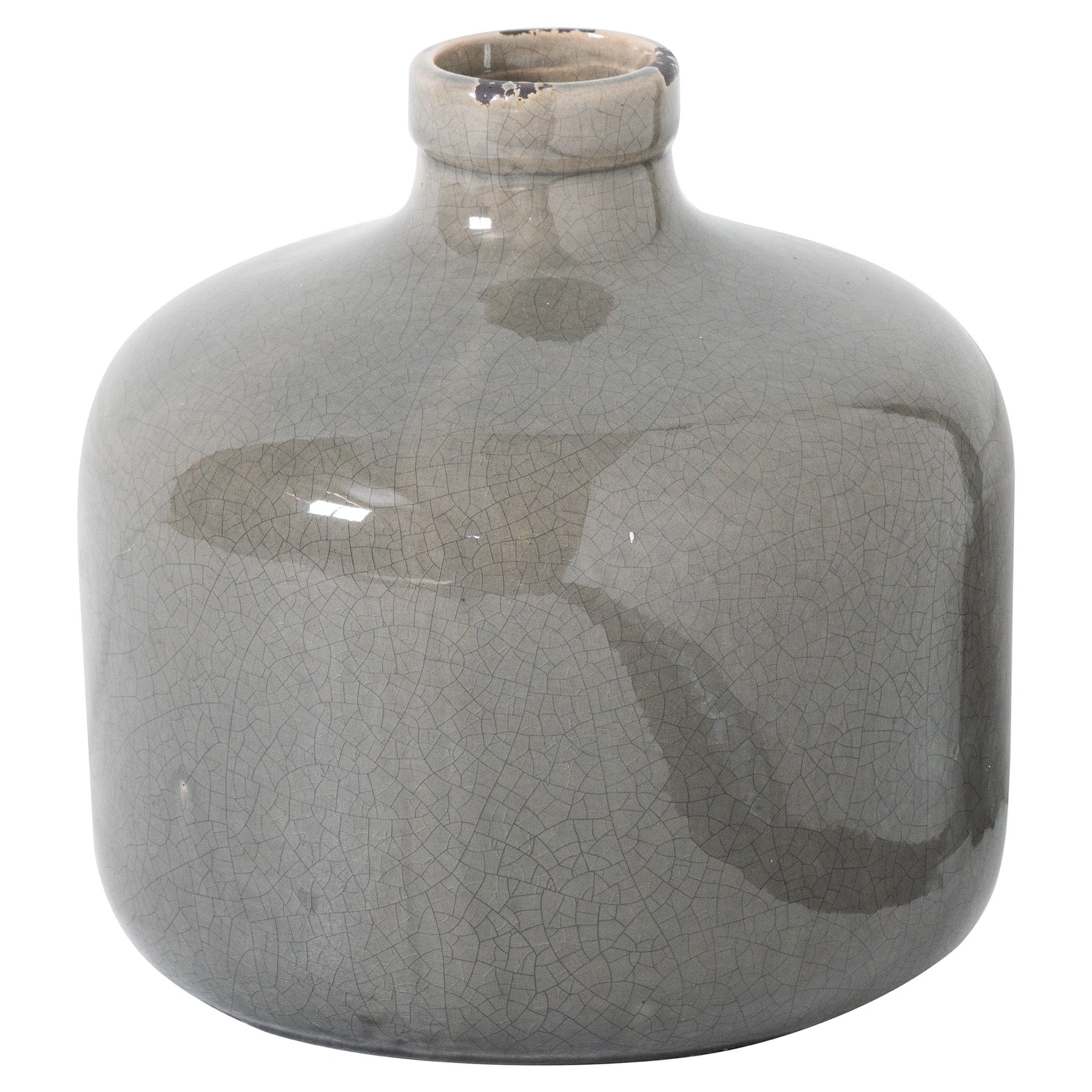Bellingham Grey Glazed Vase