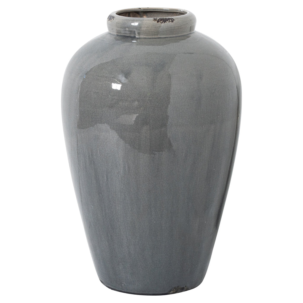 Hartburn Tall Grey Glazed Vase