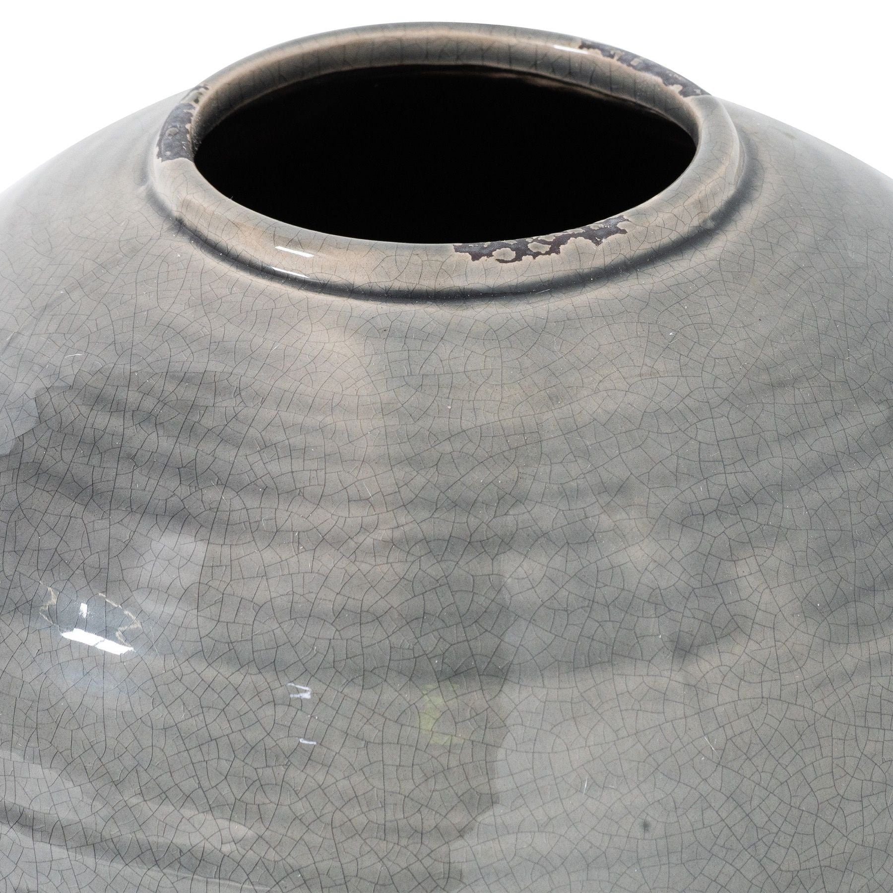 Meldon Grey Glazed Vase