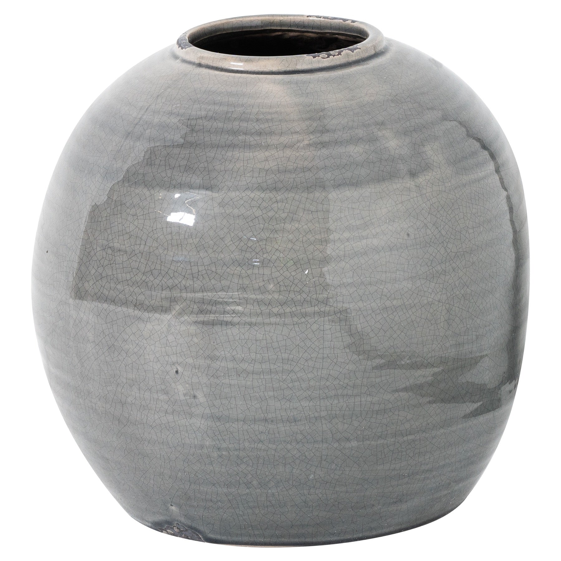 Meldon Grey Glazed Vase