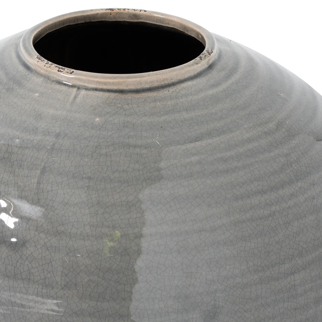 Rothley Grey Glazed Vase