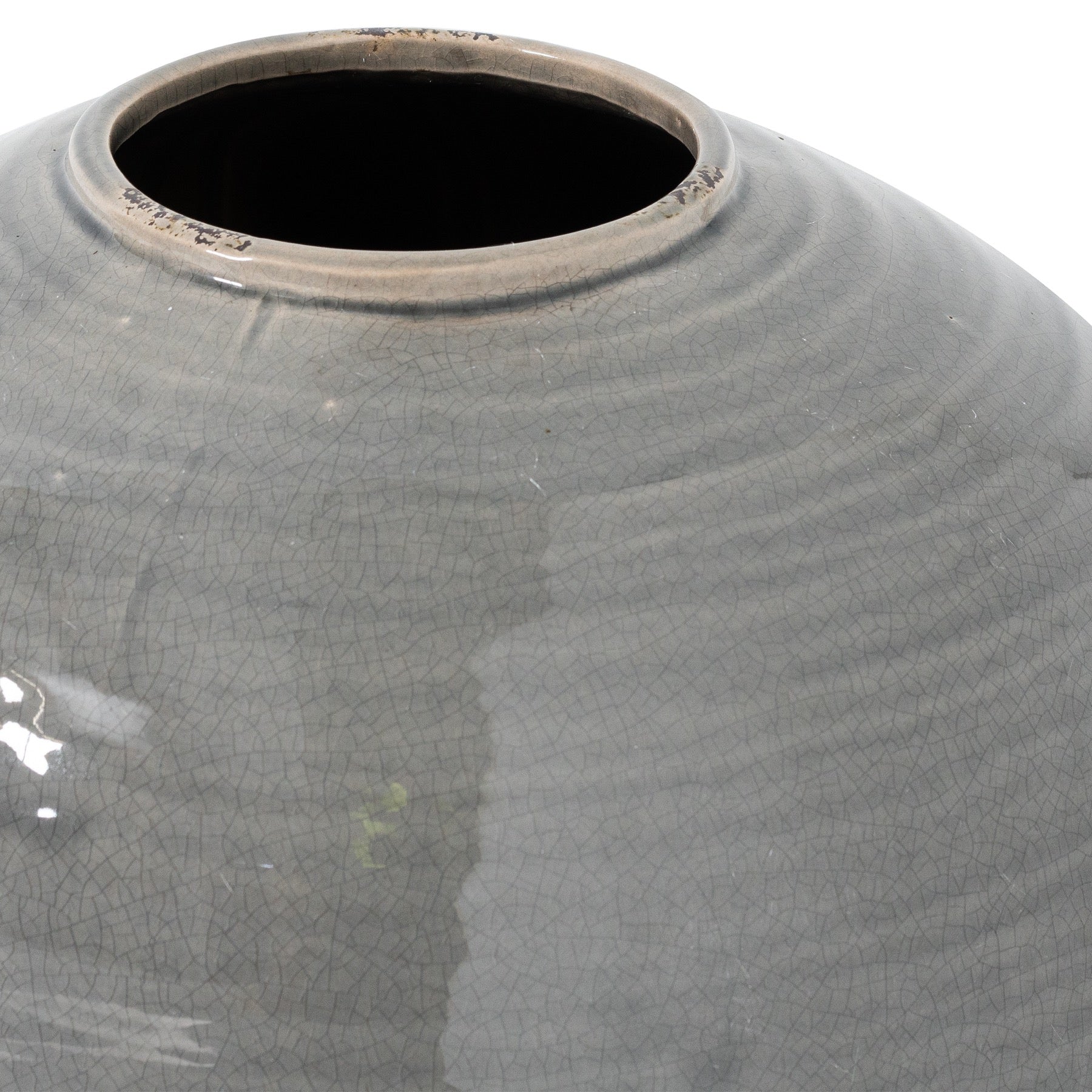 Rothley Grey Glazed Vase