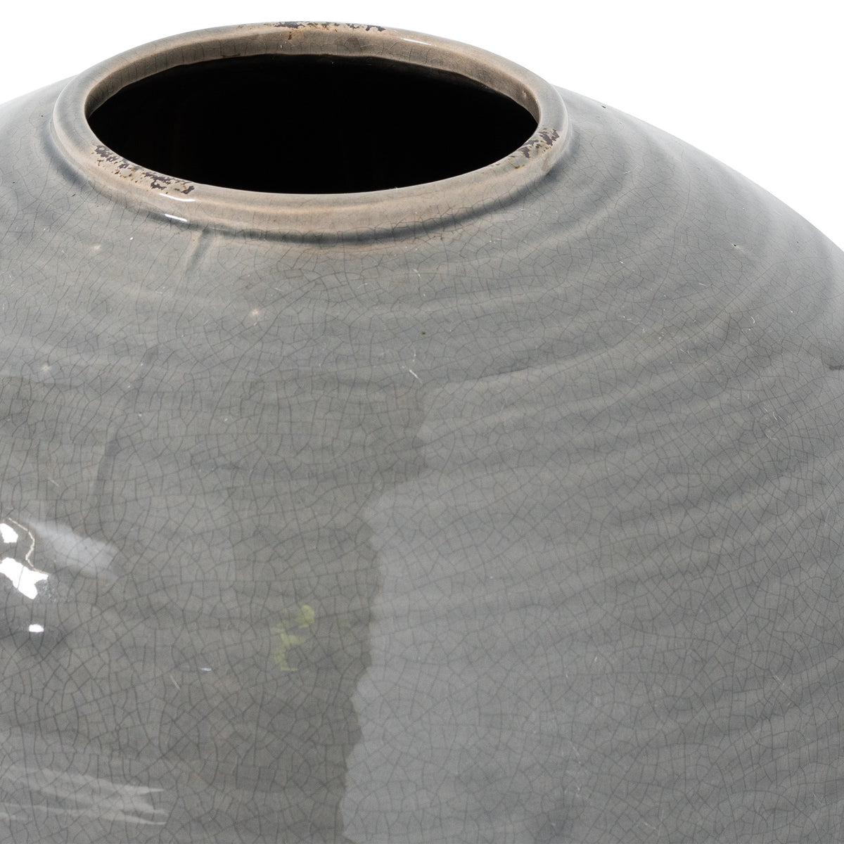Rothley Grey Glazed Vase