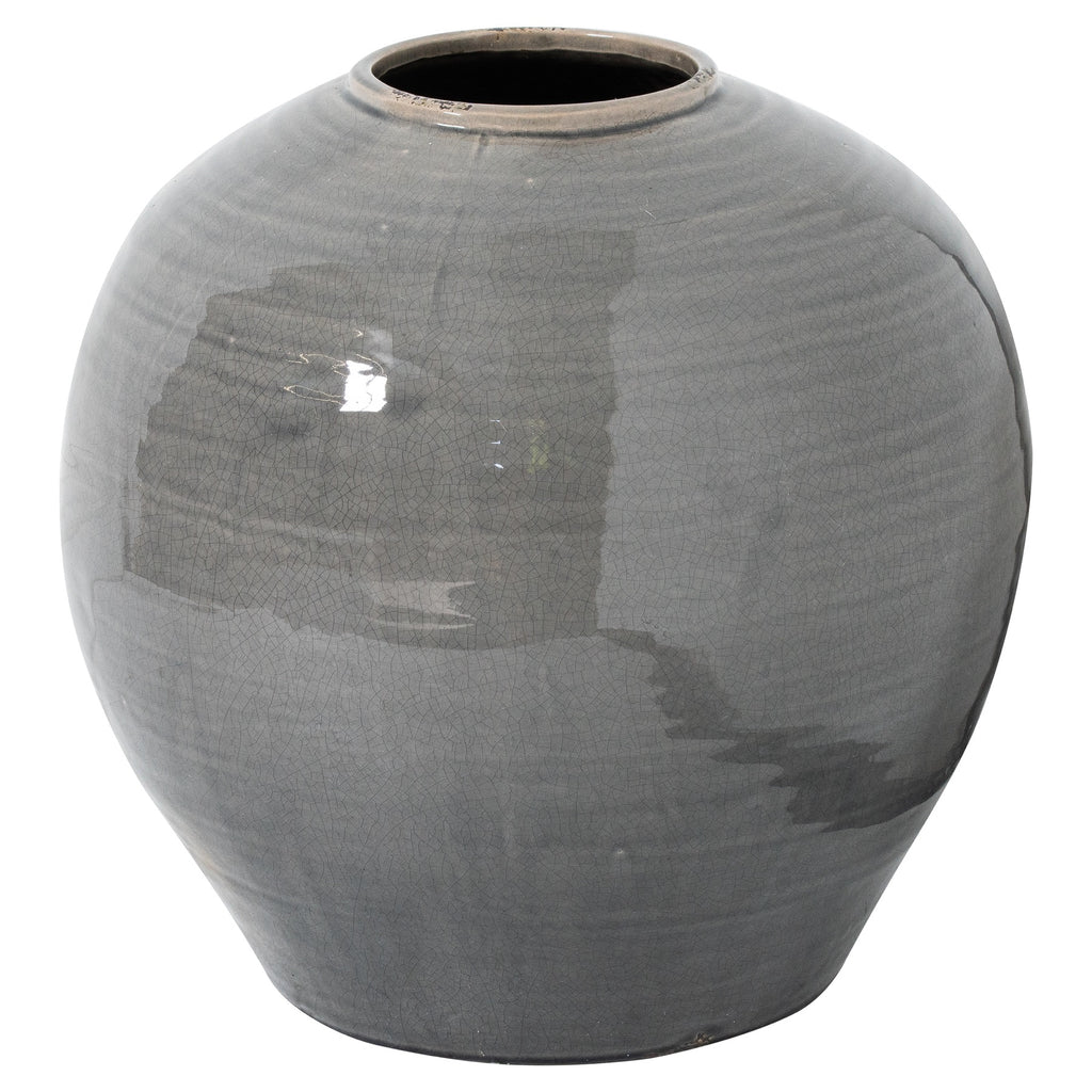 Rothley Grey Glazed Vase