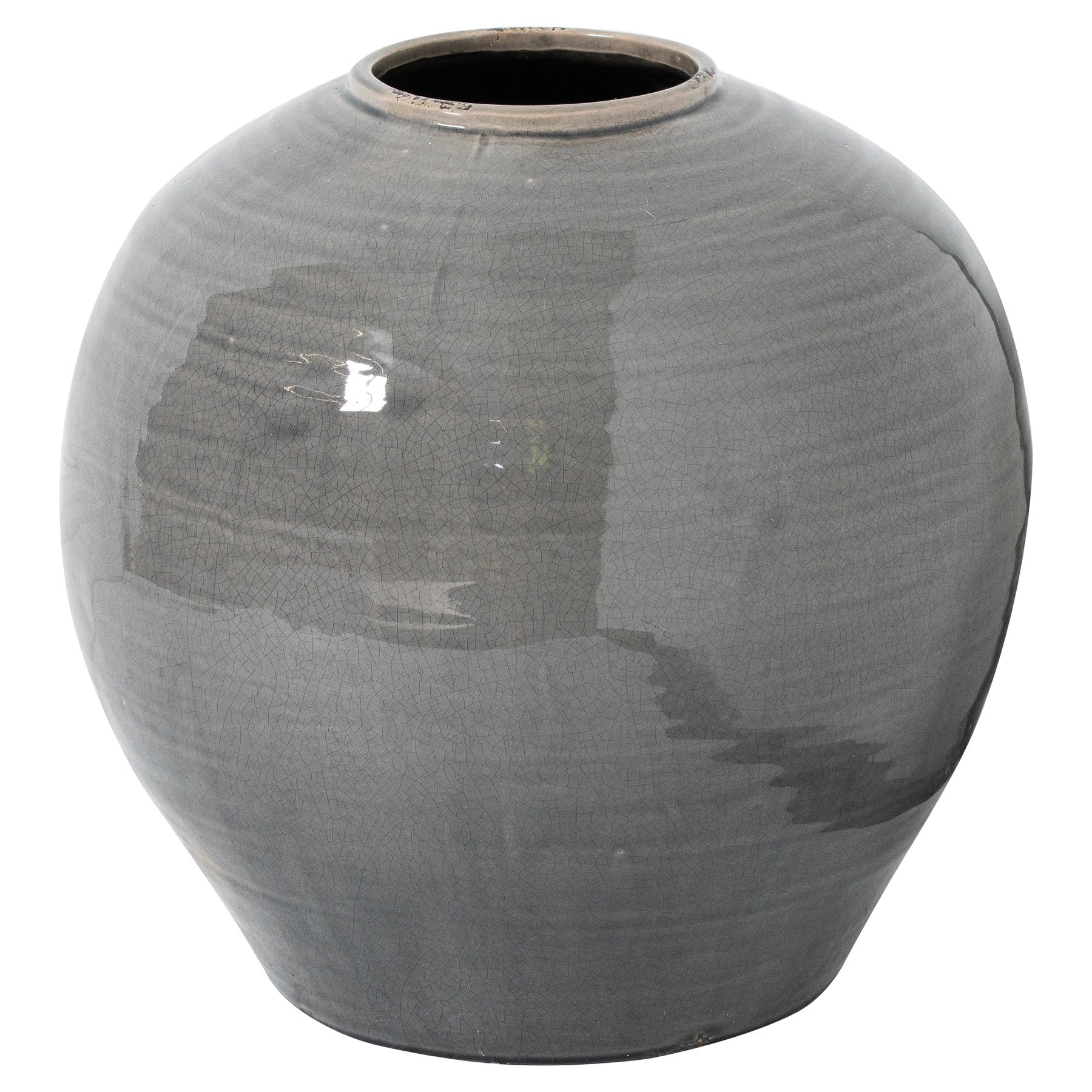Rothley Grey Glazed Vase