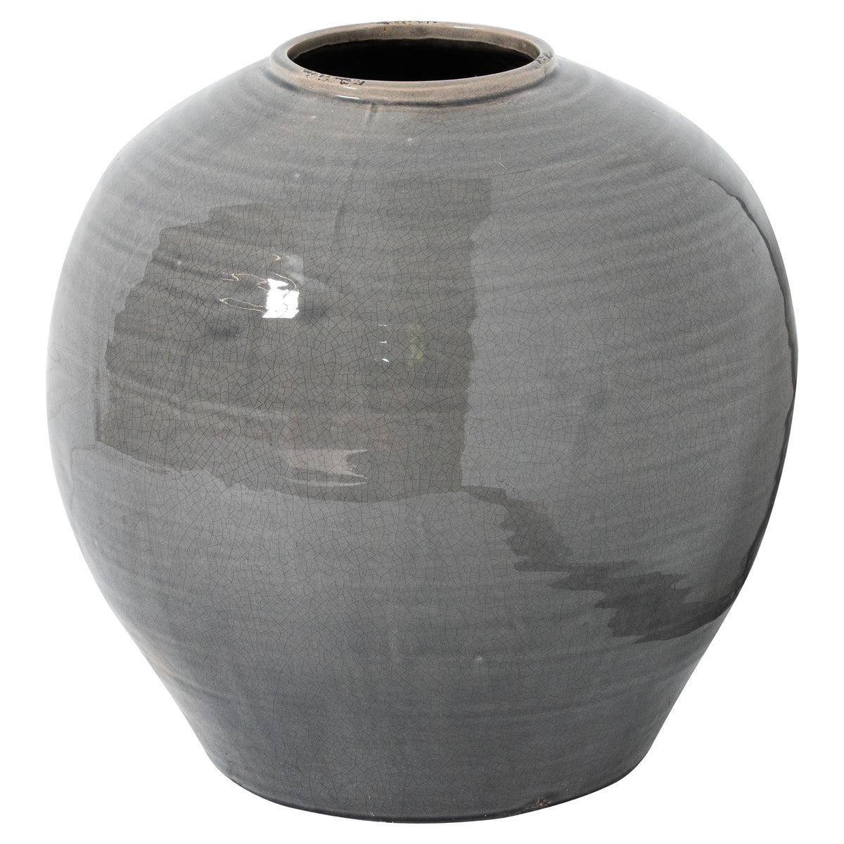 Rothley Grey Glazed Vase