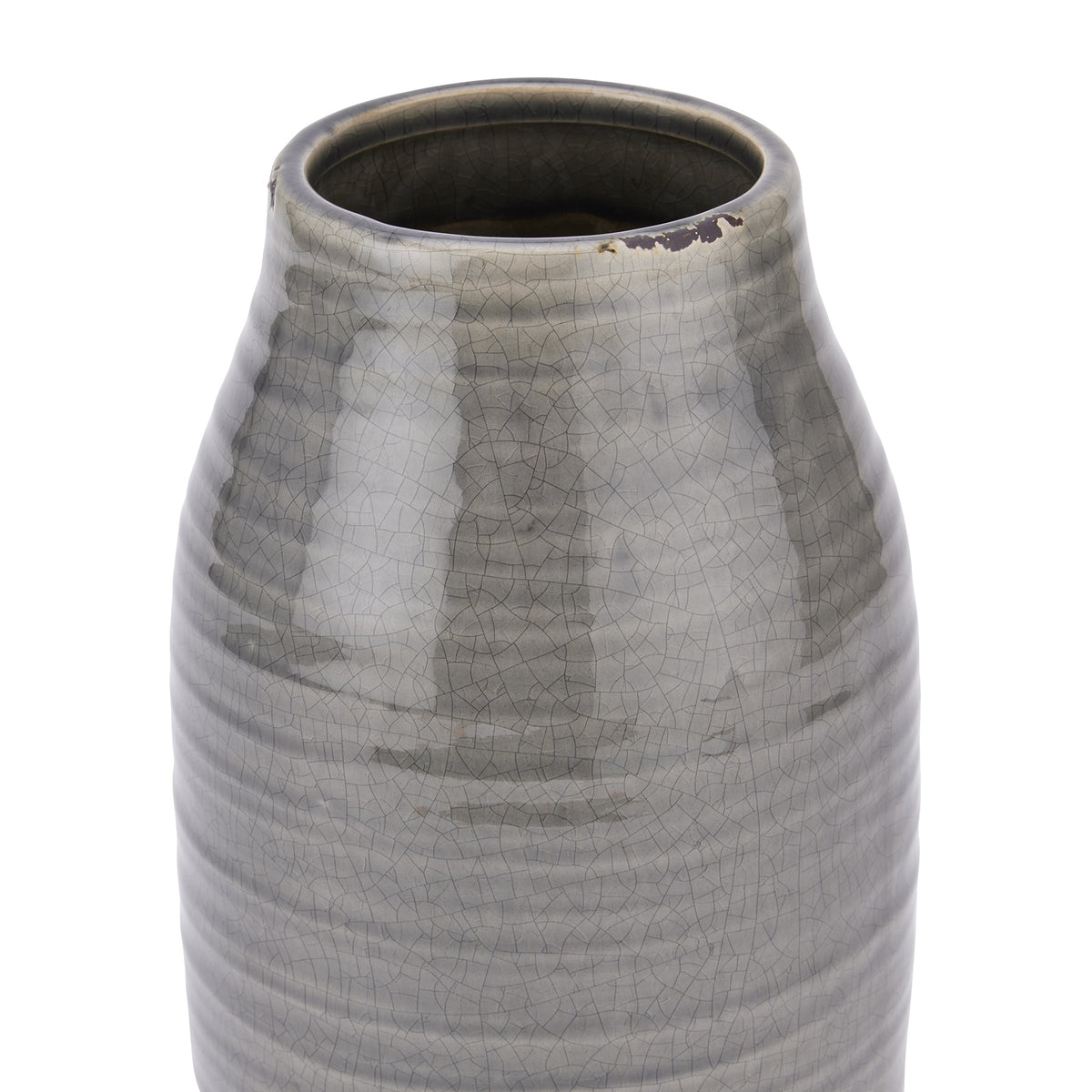 Mitford Grey Glazed Vase