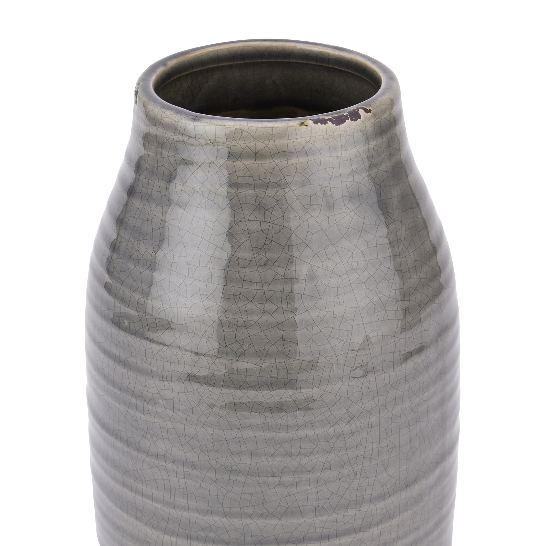 Mitford Grey Glazed Vase