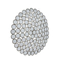 Hunstanworth Large Convex Antiqued Silver Mirror
