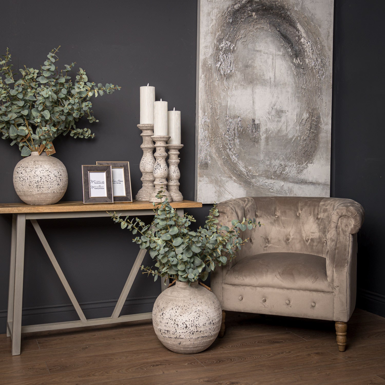 Prendwick Large Stone Ceramic Vase