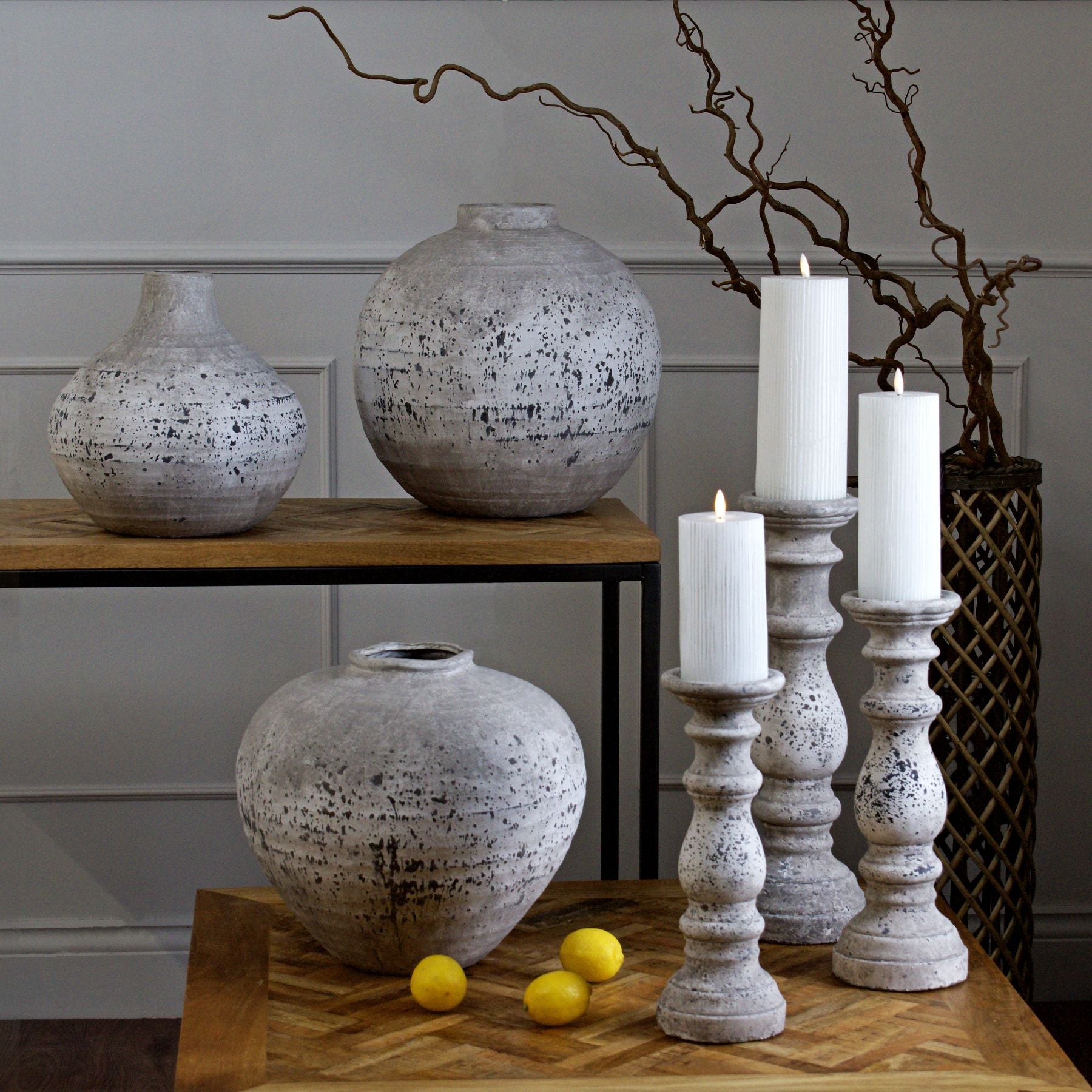 Ilderton Stone-Effect Ceramic Vase