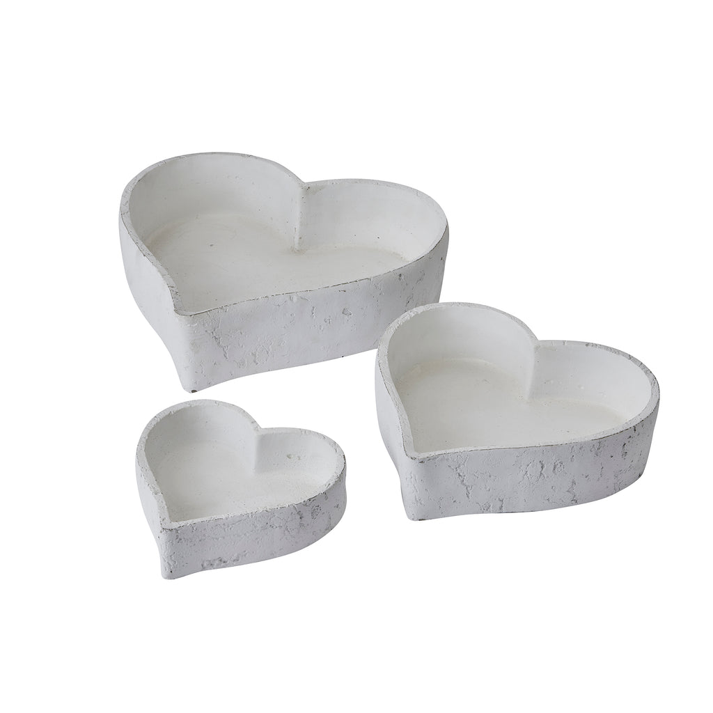 Bavington Set of Three Matt White Ceramic Dishes