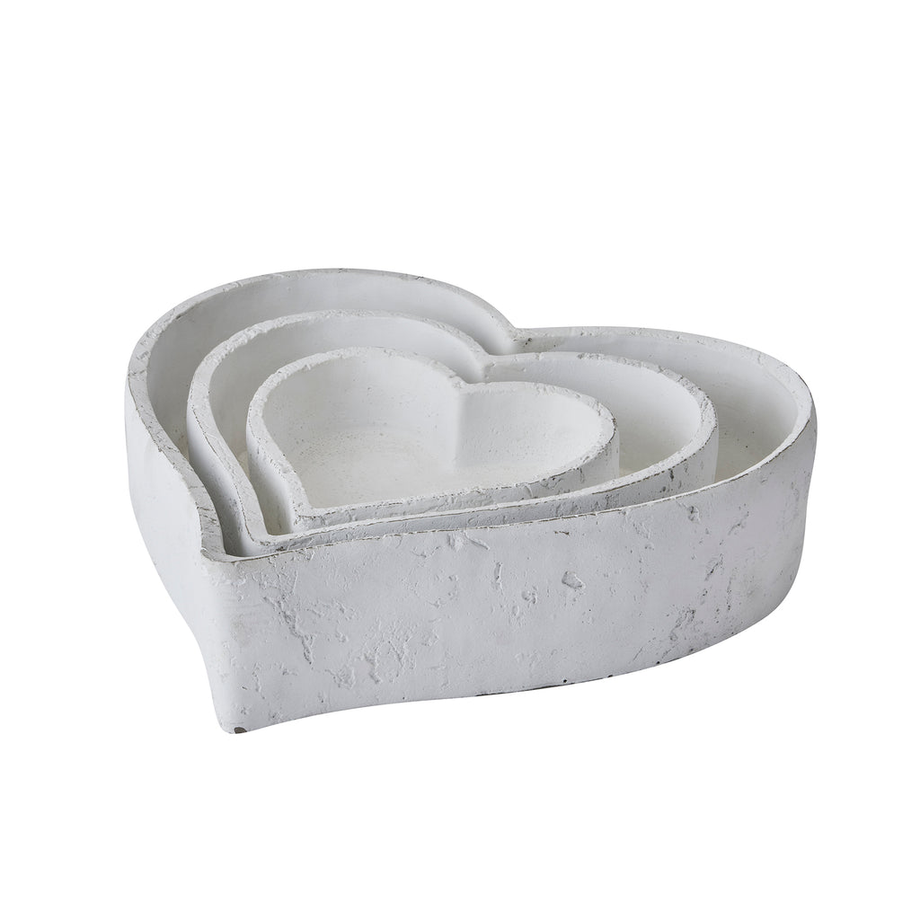 Bavington Set of Three Matt White Ceramic Dishes