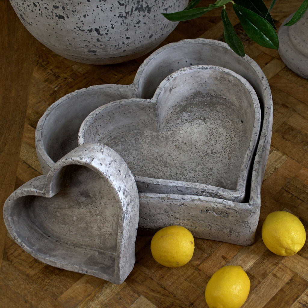 Nafferton Set of Three Stone Ceramic Dishes
