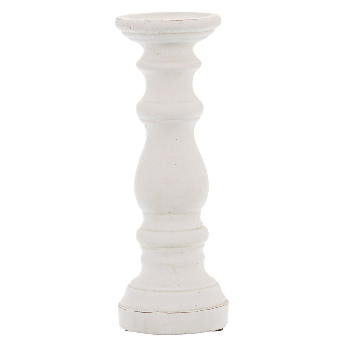 Eachwick Small Matt White Column Candle Holder