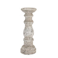 Alnmouth Small Stone Ceramic Column Candle Holder