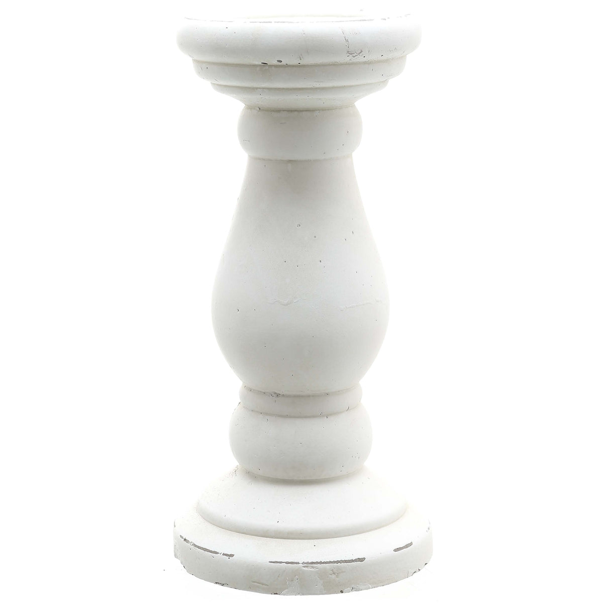 Ancroft Matt White Ceramic Candle Holder