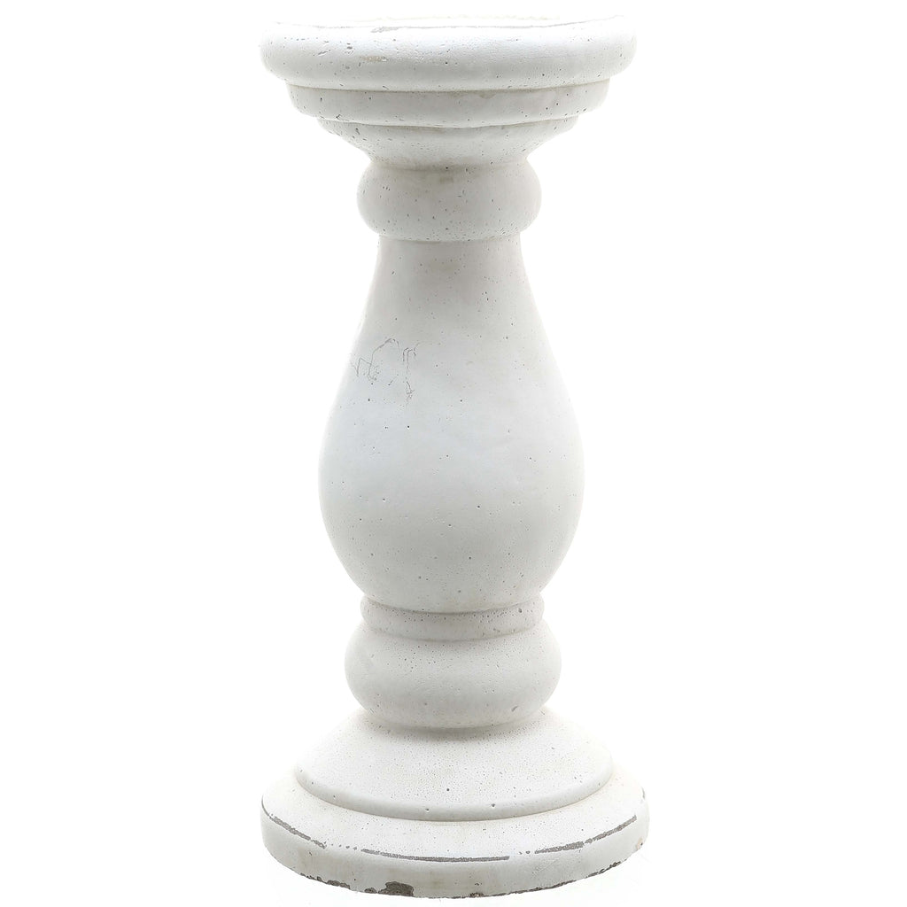 Beal Large Matt White Ceramic Candle Holder