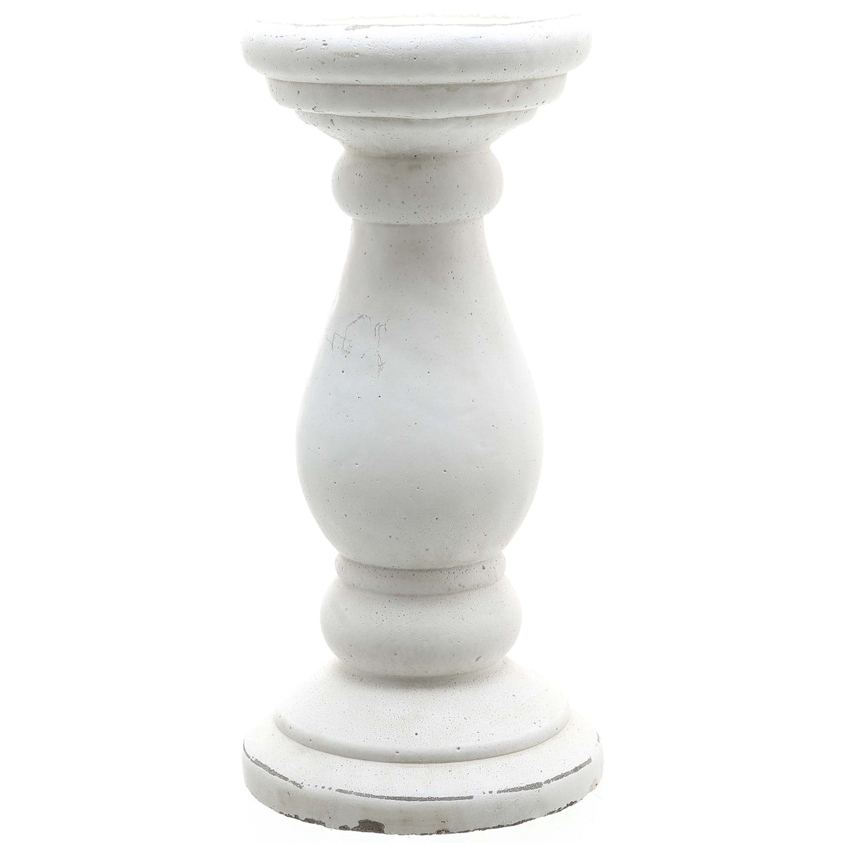 Beal Large Matt White Ceramic Candle Holder