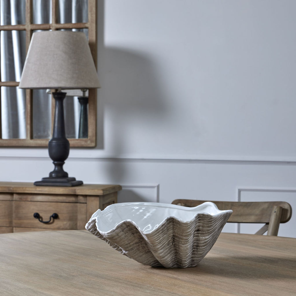 Barmoor Large Ceramic Shell Bowl