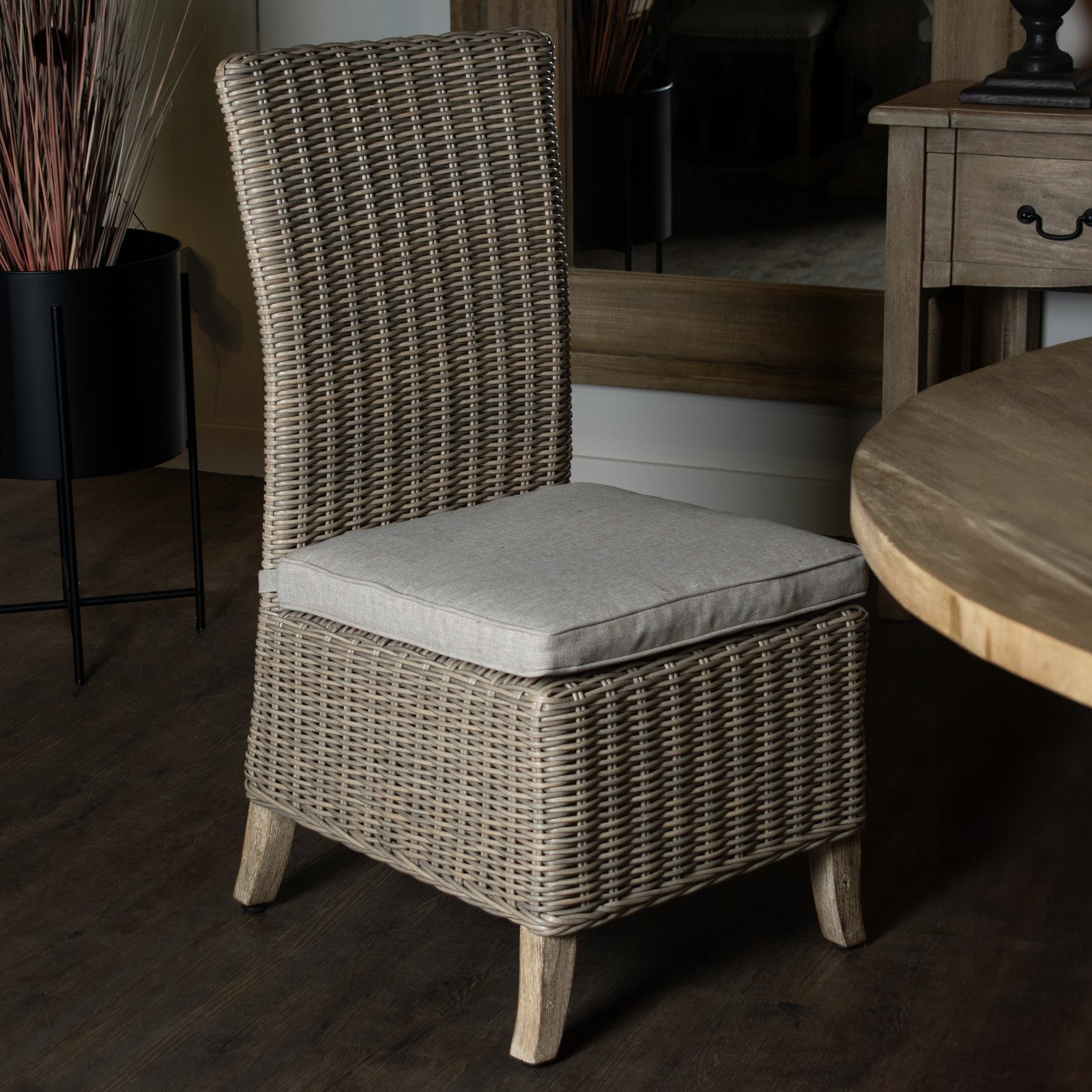 Choppington Woven Outdoor Dining Chair