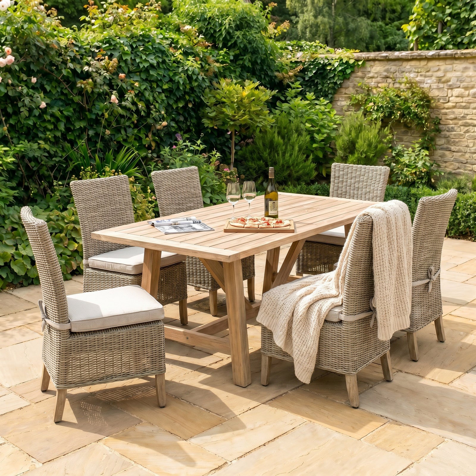 Choppington Woven Outdoor Dining Chair