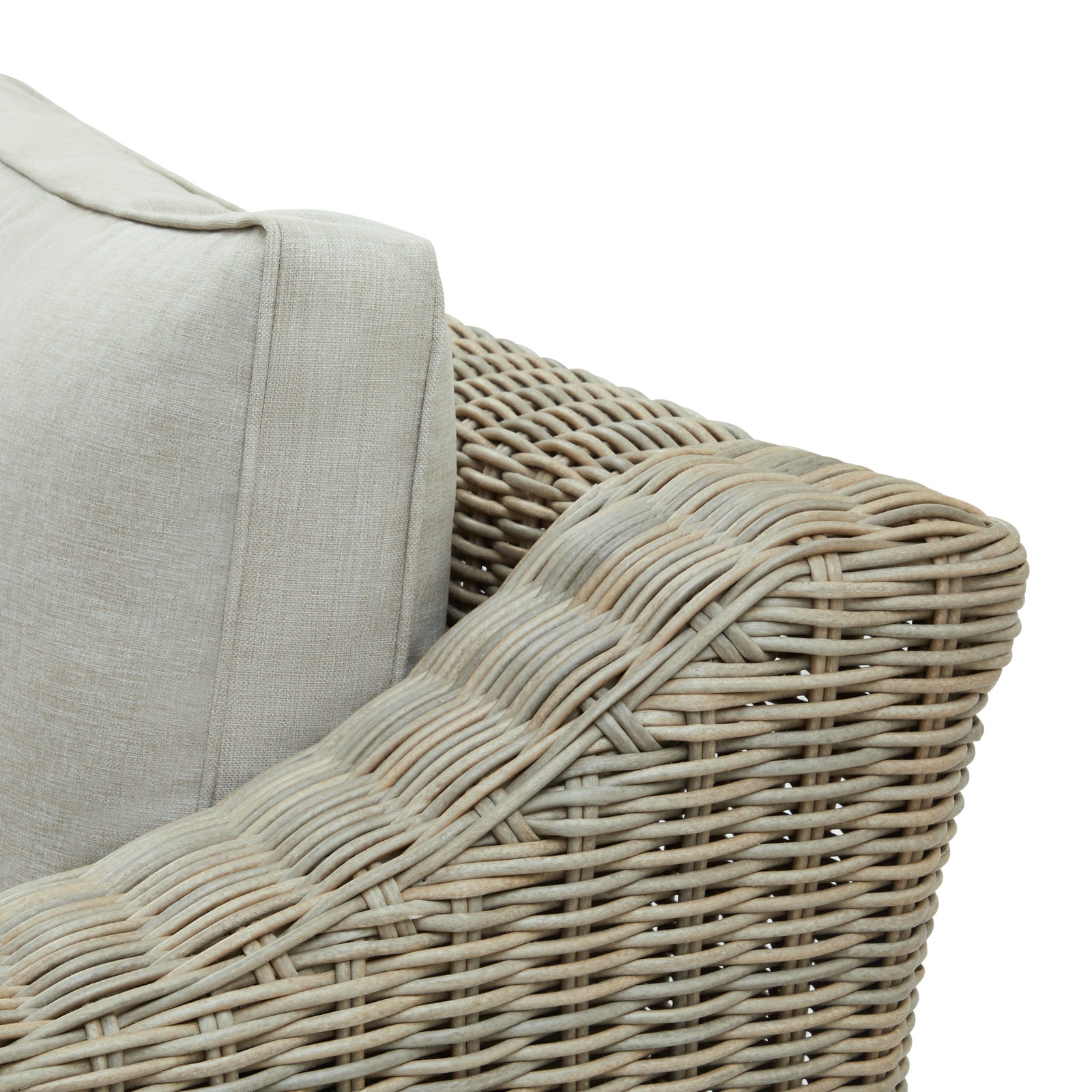 Hepscott Woven Outdoor Two-Seater Sofa