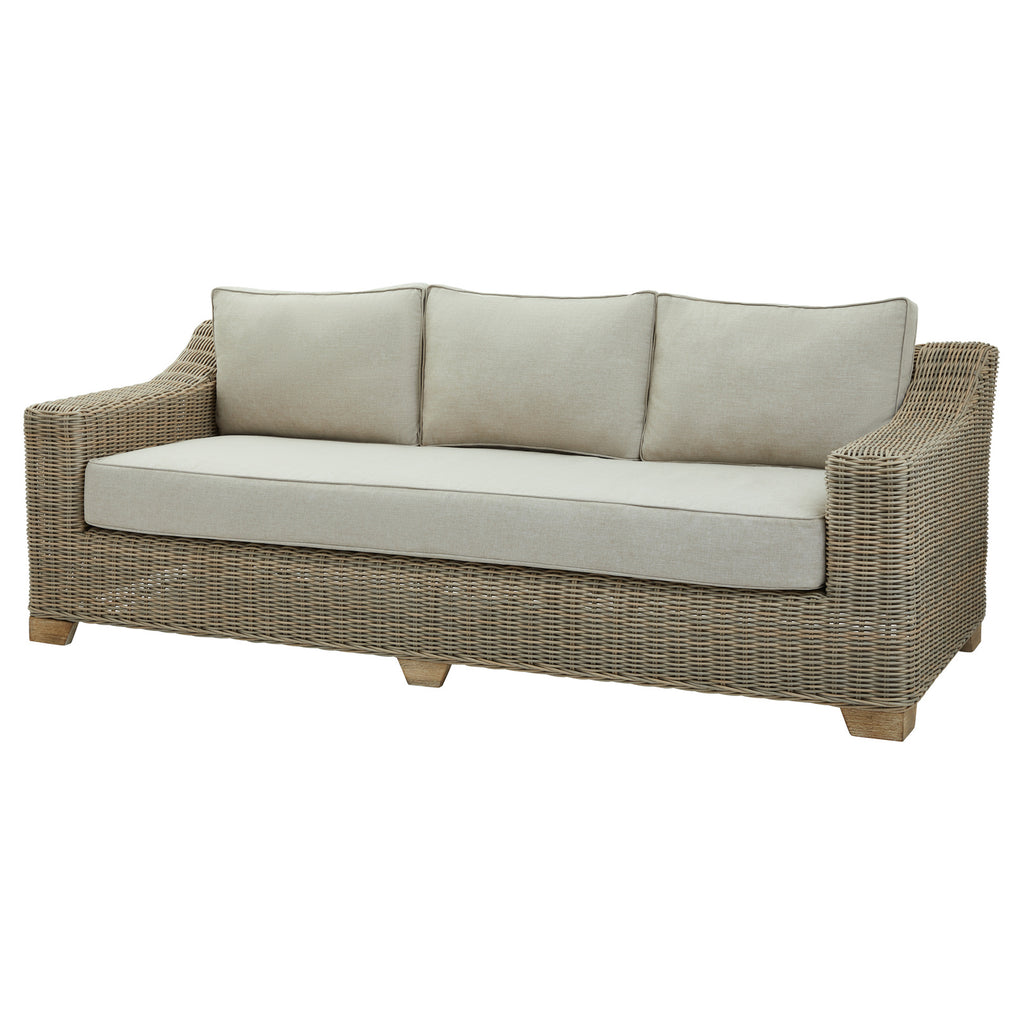 Tritlington Woven Outdoor Three-Seater Sofa