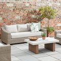 Tritlington Woven Outdoor Three-Seater Sofa