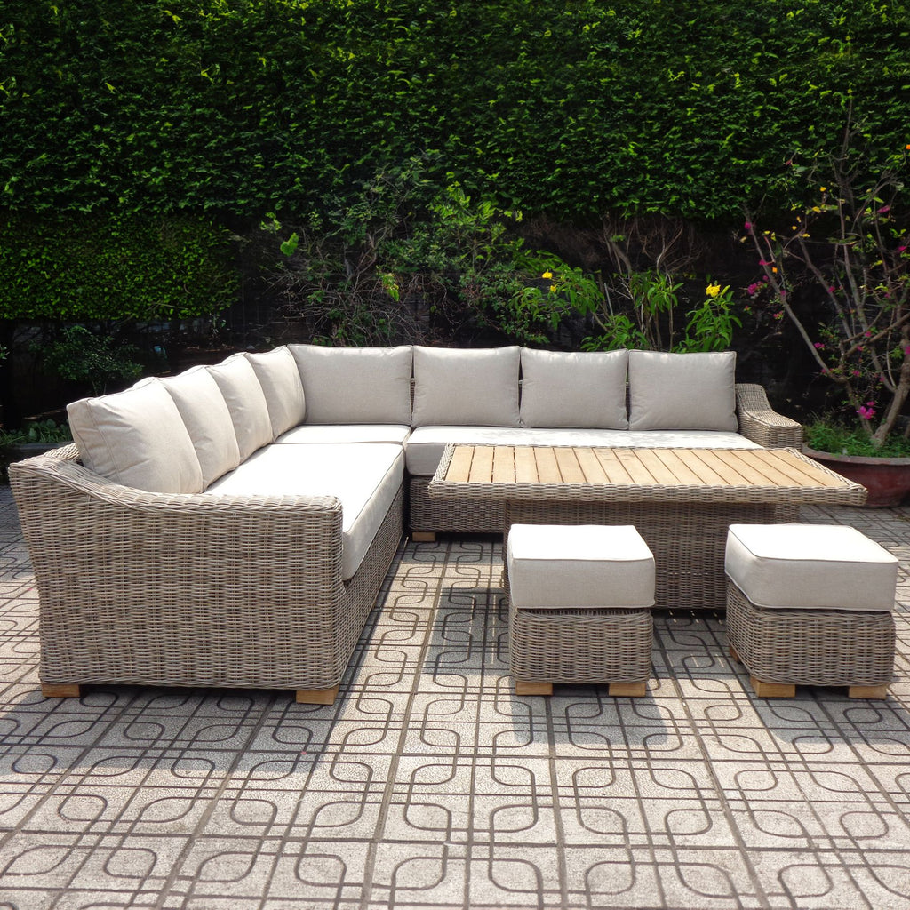 Molesden Woven Outdoor Corner Set
