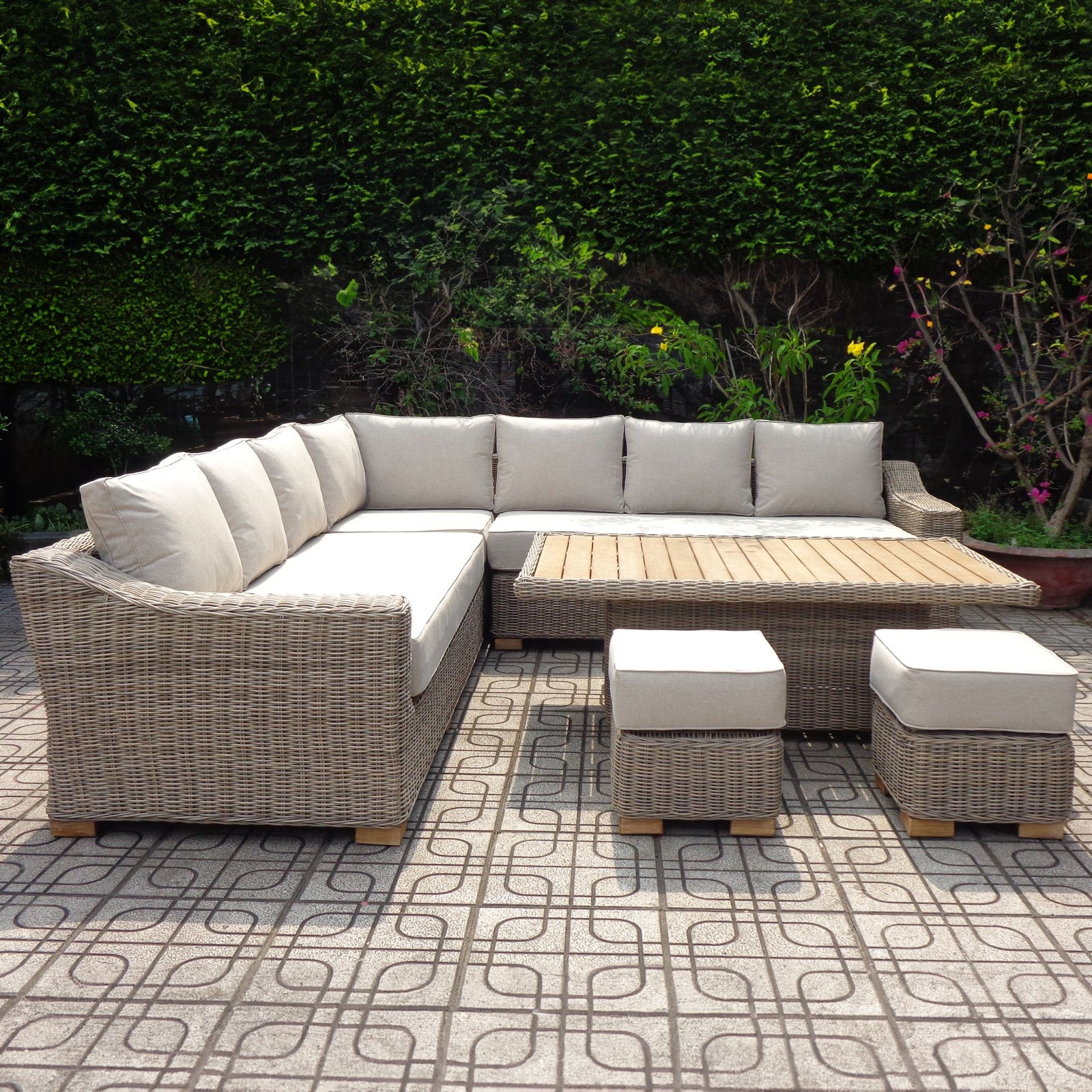 Molesden Woven Outdoor Corner Set