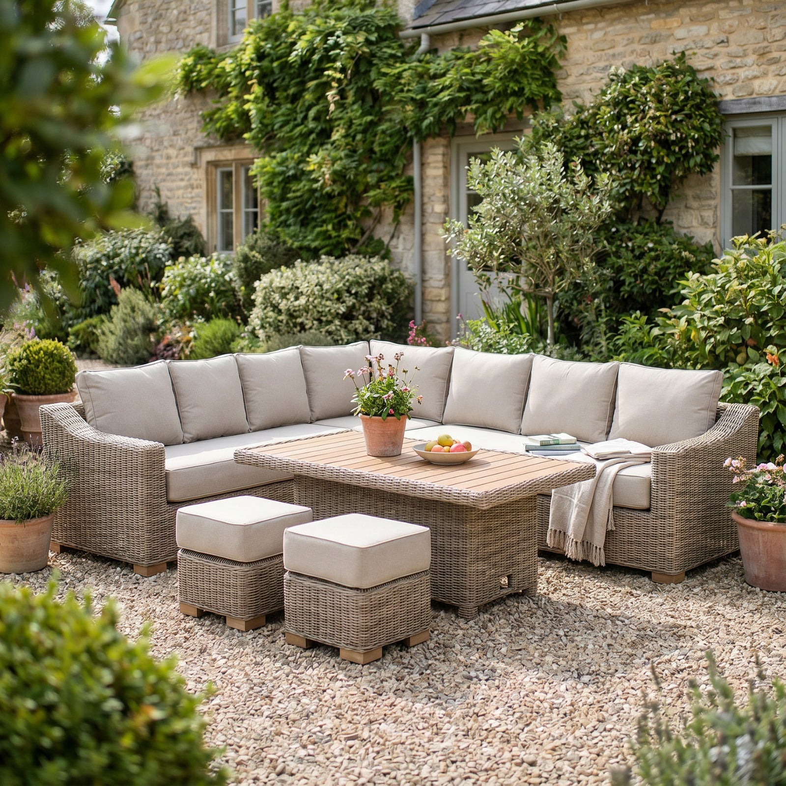 Molesden Woven Outdoor Corner Set
