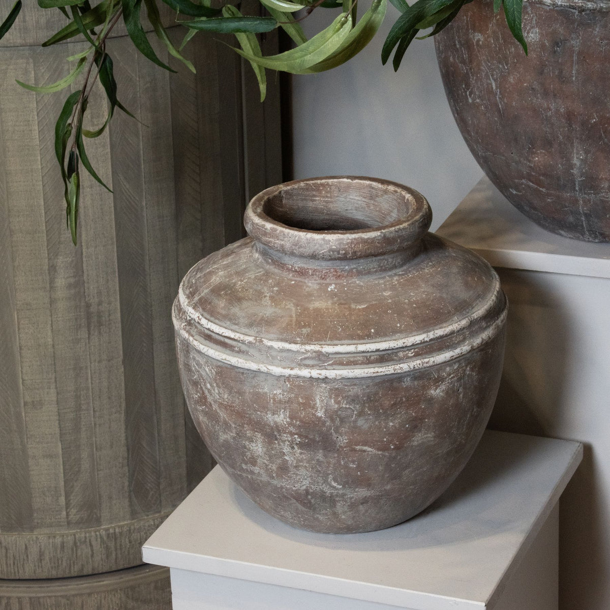 Hepburn Brown Ceramic Water Pot