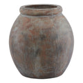 Bewick Brown Ceramic Jar Planter