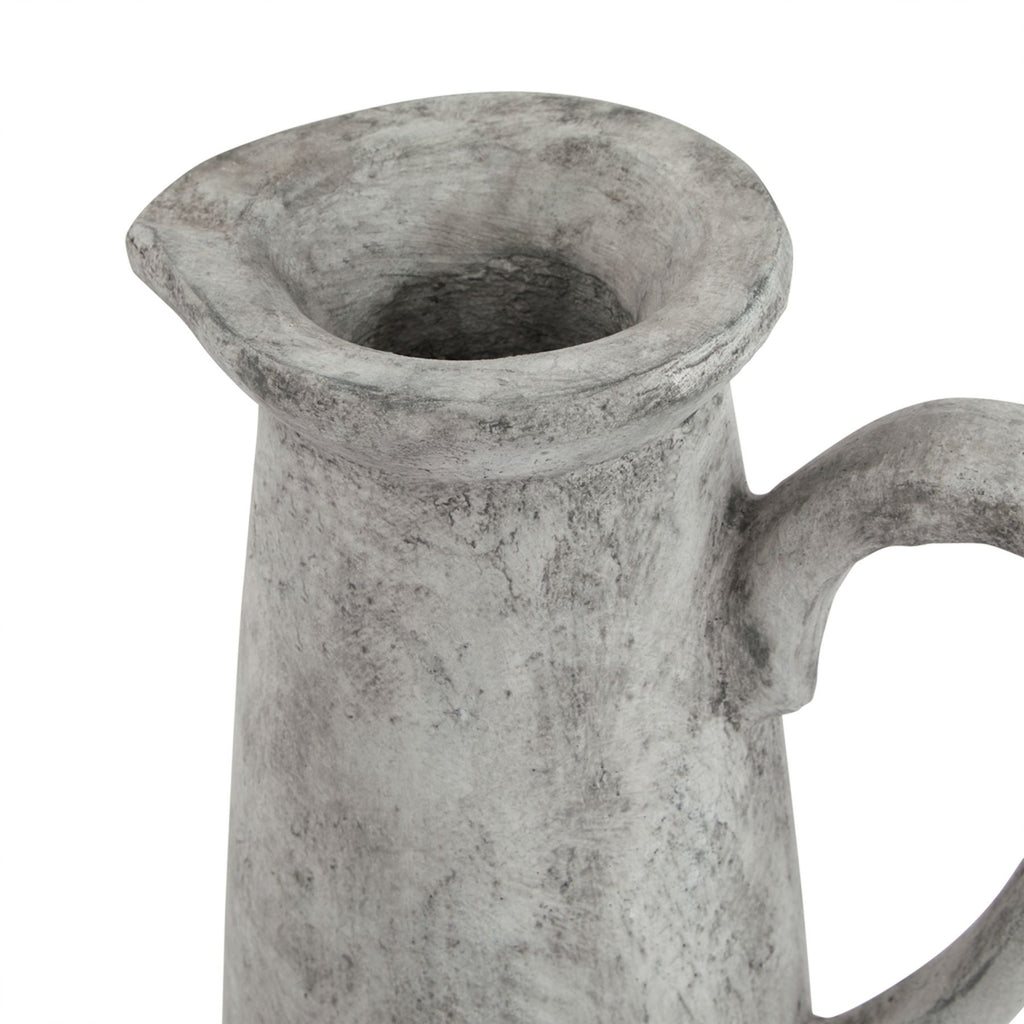 Broomley Tall White Ceramic Jug