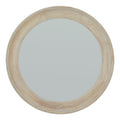 Beauclerc Washed Wood Round Mirror