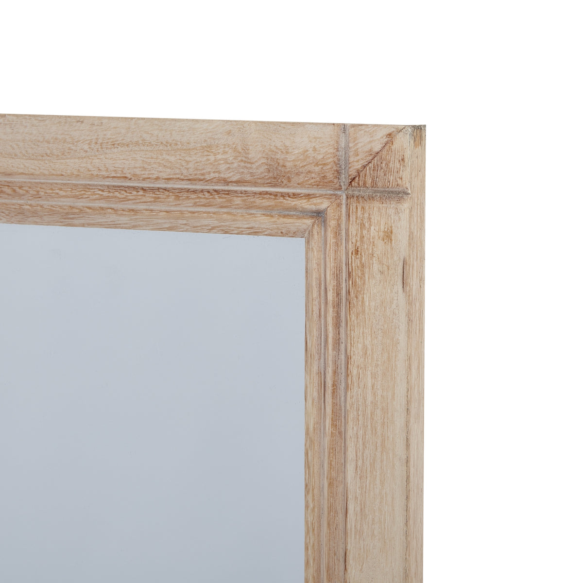 Benthall Large Washed Wood Window Mirror