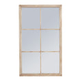 Benthall Large Washed Wood Window Mirror
